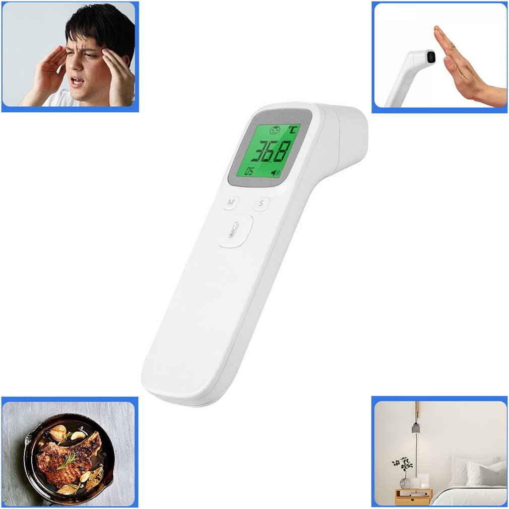 Ew-01 Plaat Type Handheld Voorhoofd Thermometer Digitale Thermometer Abs Huishoudelijke Infrarood Thermometer