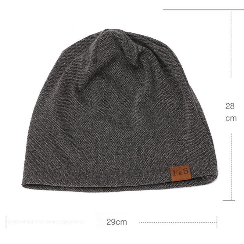 Gorros de esquí para hombre y mujer, gorro informal de esquí, tejido elástico térmico ligero, cálido, de algodón, para otoño