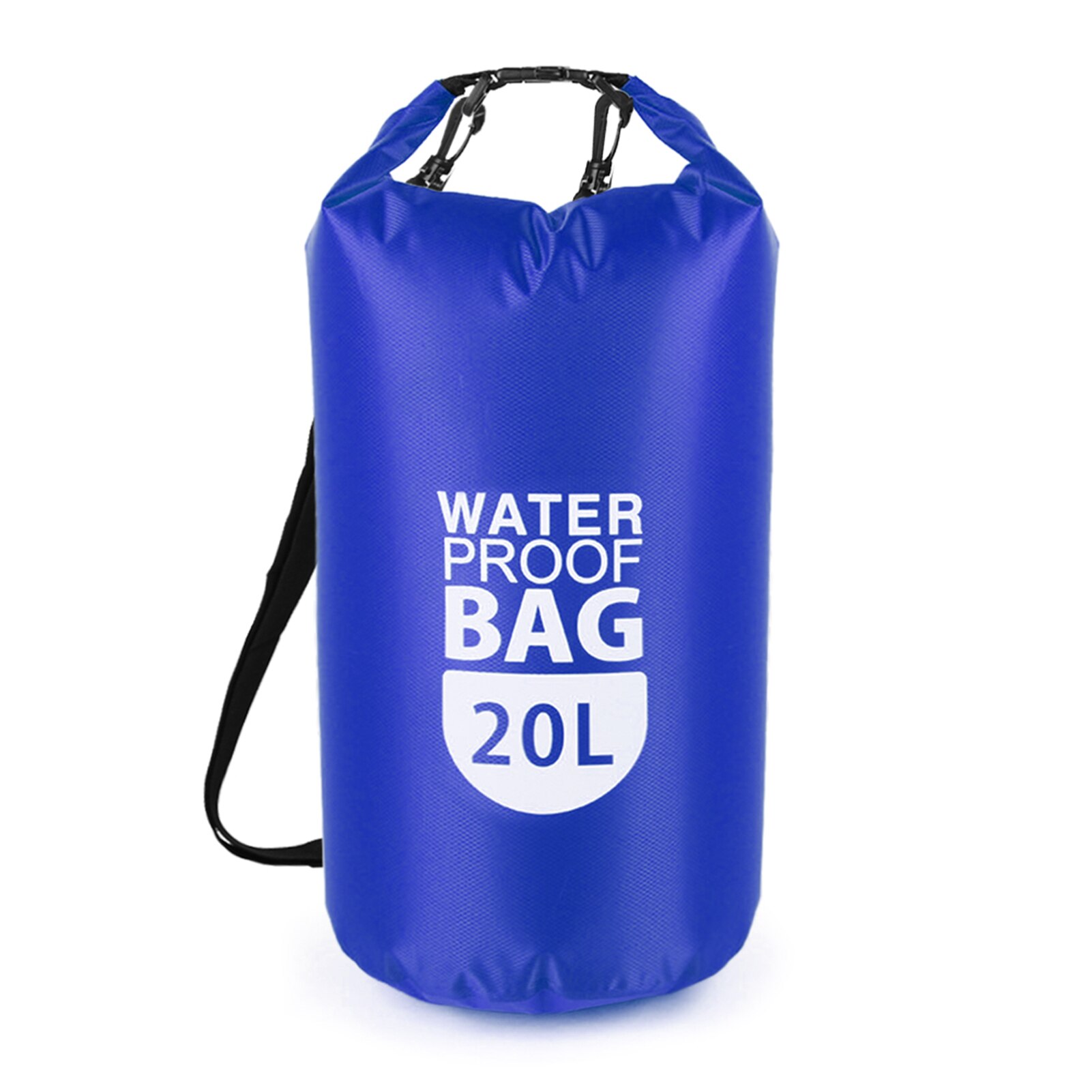 10L/20L PVC Dry Waterproof Floating Bag Roll Top Dry Bag Water Sports Storage Bag Lightweight Dry Sack Swimming Floating Bag: Blue 20L