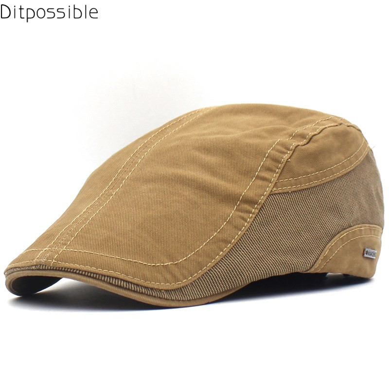 Ditpossible, novedad de , casquete de verano para hombres, gorros de algodón, sombrero informal, boinas, gorras planas, boina
