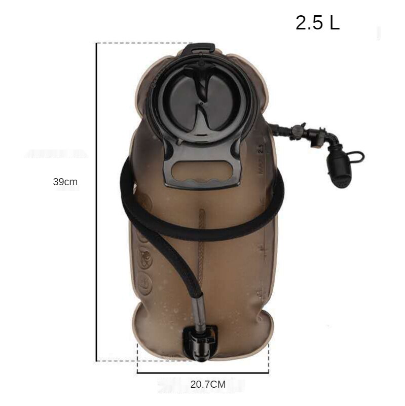 Tpu Afneembare Drinken Buis Water Tas Grote Capaciteit Outdoor Drinken Tas Alpinisme Running Reservoir Tas 2L/2.5L/3L: 2.5L