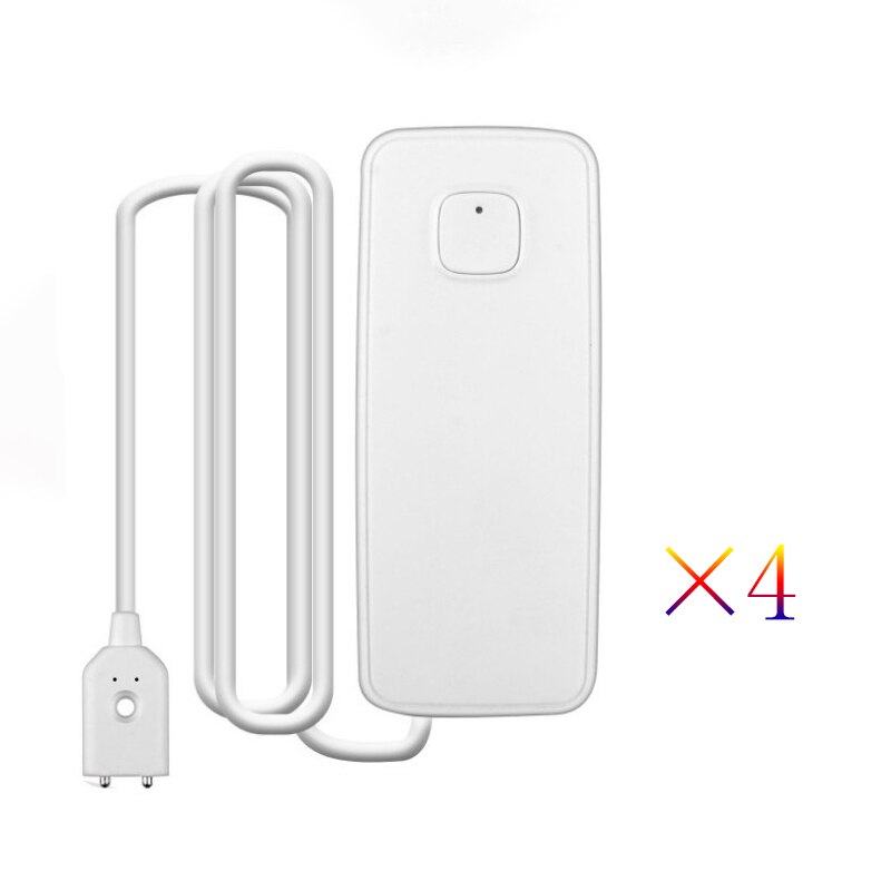 Tuya WiFi Water Leakage Alarm Independent WiFi Water Leak Sensor Detector Flood Alert Overflow Alarm System Tuya Smart Life: 4PCS