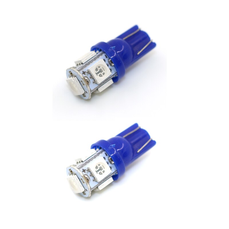 2 uds bombillas pequeñas de coche, bombillas enchufables, resistencia a altas temperaturas, lámparas de lectura, lámpara de anchura apta para el estilo del coche toyota hilux: blue