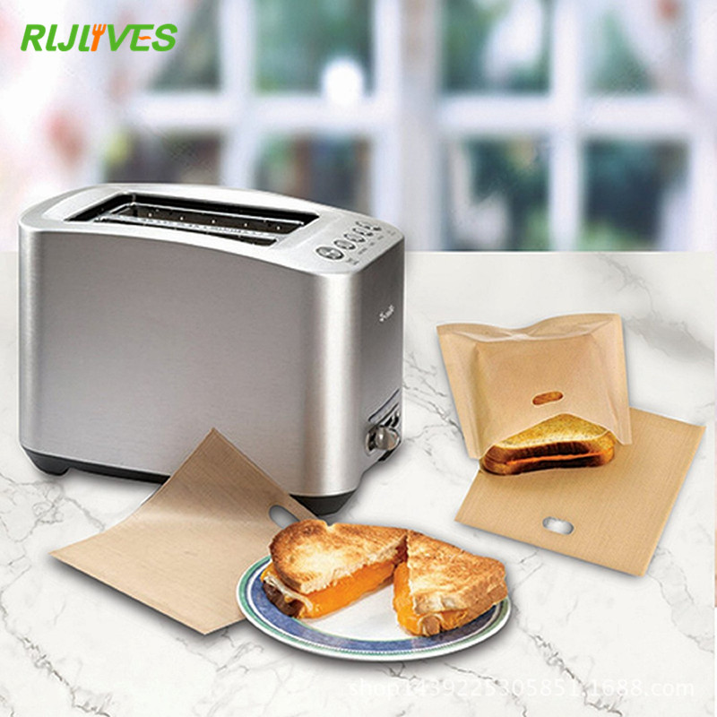 Torebki toster robić grillowane kanapki z serem narzędzia robić pieczenia ciasta wielokrotnego użytku Stick pieczone chleb tostowy torby