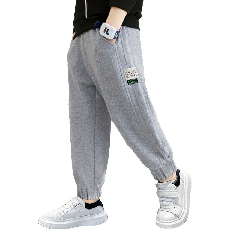 Pantaloni della tuta lunghi per ragazzi coreani pantaloni autunnali primaverili pantaloni per bambini per bambini pantaloni a matita tinta unita 5 6 7 8 9 10 12 13 14 anni