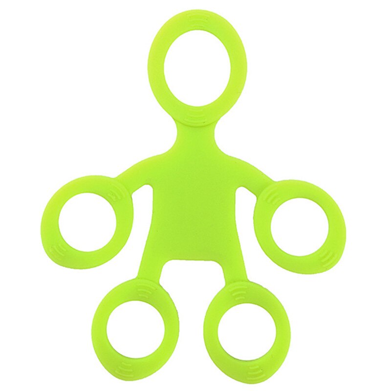 Silicone Hand Grip Exercise Finger Trainer Hand Finger Stretcher Rehabilitation Wrist Strength Expander Fitness Equipment: Green