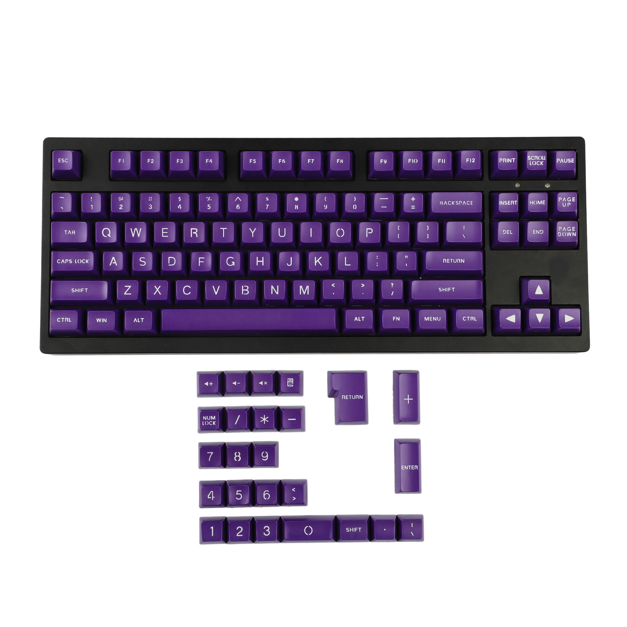 SA 112 Keycap Doppel Schuss Nicht Glanz Durch Dick ABS Ball bilden ANSI ISO Standard-qwerty-tastensatz Für MX Mechanische Tastatur 61 87 TKL 104 Laptop