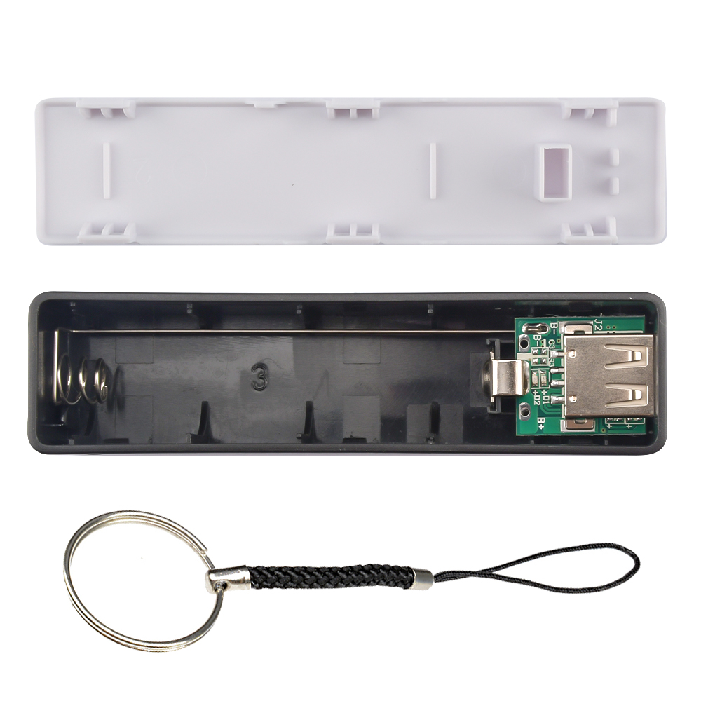 Diy 18650 powerbank behuizingen type-c micro usb powerbank case kit 18650 batterijlader diy box shell kit zwart voor arduino: Rozenrood