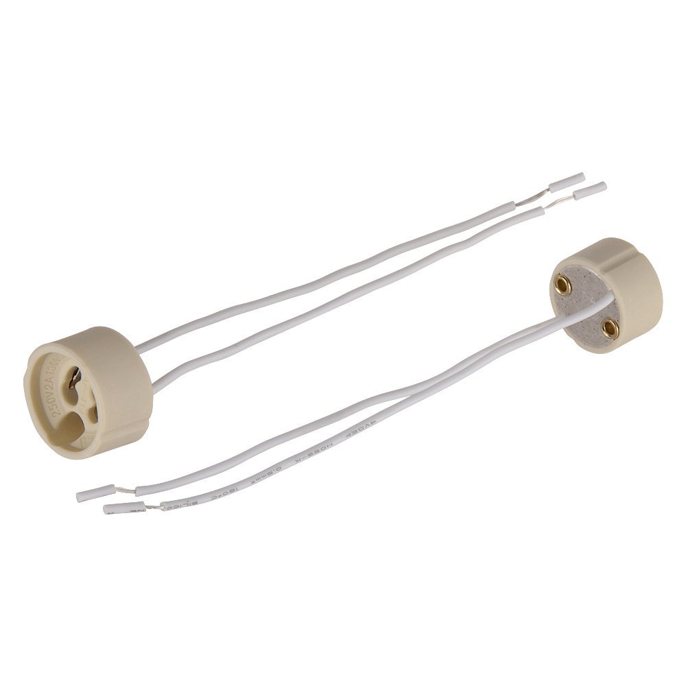 5 stk/mye fabrikkporselen lampesokkel  gu10 lampe sokkel  gu10 stikkontakt lampeholder: misligholde tittel
