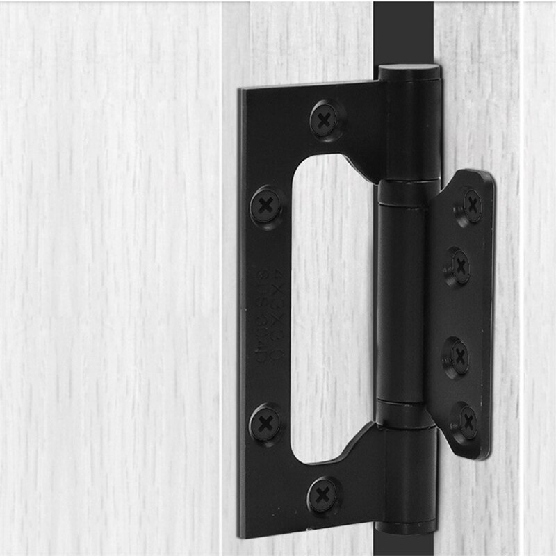 Slot-free Stainless Steel Hinge Thickened Door Hardware Silent Bearing 4 inch/5 inch flat hinge