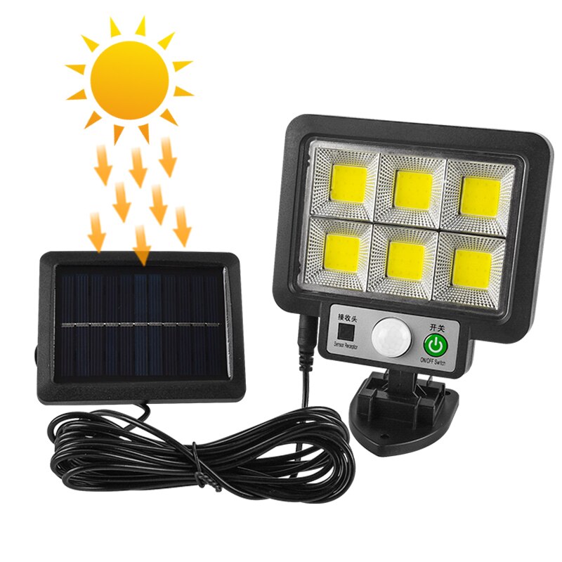 56 Led Solar Licht Menselijk Lichaam Sensor 72COB Solar Lamp IP65 Outdoor Licht Automatische Helderheid Tuin Straat Licht