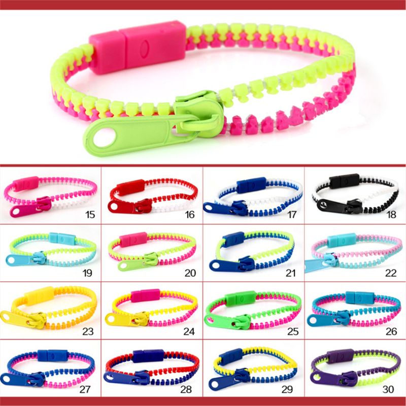 Juego de 12 pulseras con cremallera para niños, Set de 12 pulseras sensoriales de 7,5 pulgadas, colores neón, Kit de cumpleaños, recuerdos de para niños