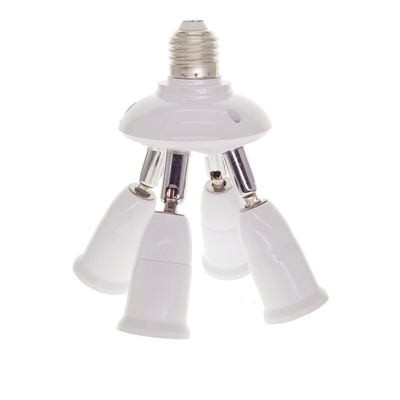 E27 Splitter 3/4/5 Hoofden Verstelbare E27 Om E27 Lampvoet Led Lamp Adapter Converter Lamp Holder Socket