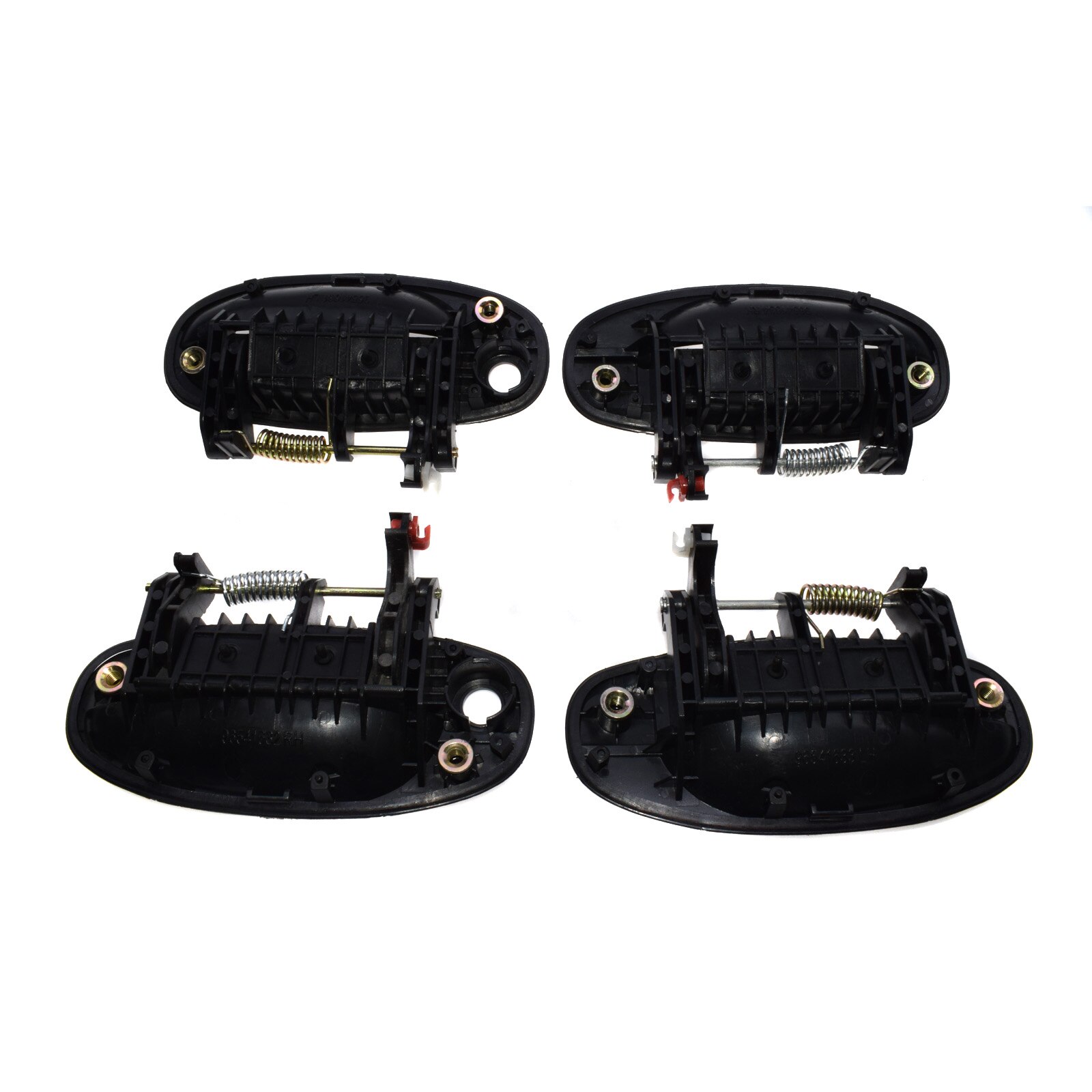 WOLFIGO trasero izquierdo delantero derecho negro manija de puerta exterior 96541631, 96541632, 96583052, 96583053 para Chevy CHEVROLET Aveo 5