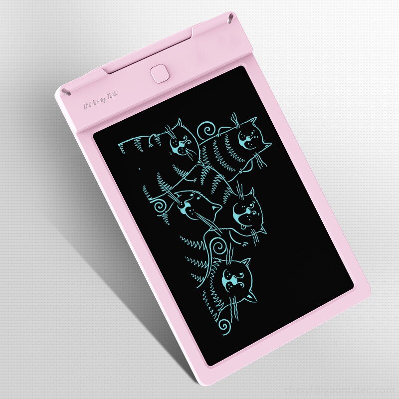 13 inch electronic screen writing tablet digital graphic drawing board office message graffiti lcd handwriting pad: Pink