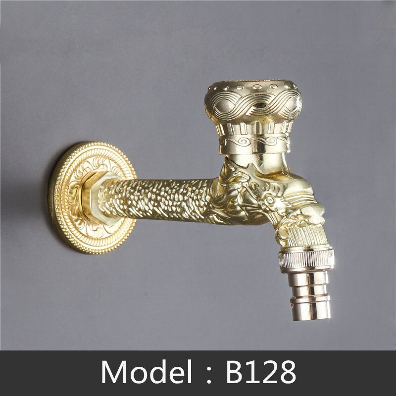 Zinc alloy Outdoor Garden Faucet Washing Machine Bibcock Garden Watering Hose Adapter Faucet Connector Mixer Watering Fitting: B128