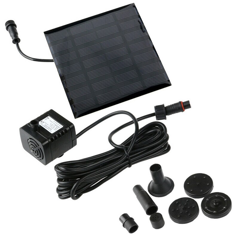 Solar trädgård fontäner vattenfall trädgård fontän pump 9v 220l/ h solenergi fågel bad fontän vatten pump flytande fontän