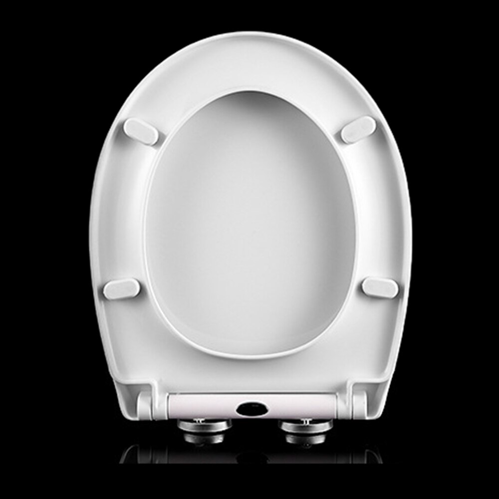 Toiletbril Toiletbrillen Zware Mute Ronde Compressie En Slijtvastheid Multifunctionele Langwerpige Wit Trage Makkelijk Schoon Close