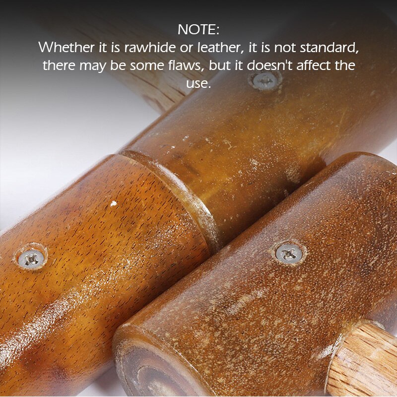 WUTA 100% Rawhide-head Mallet Leather Craft Hammer Stamping Jewelry Leather Worker Craft Tool Good Buffering Capacity 48mm 42mm