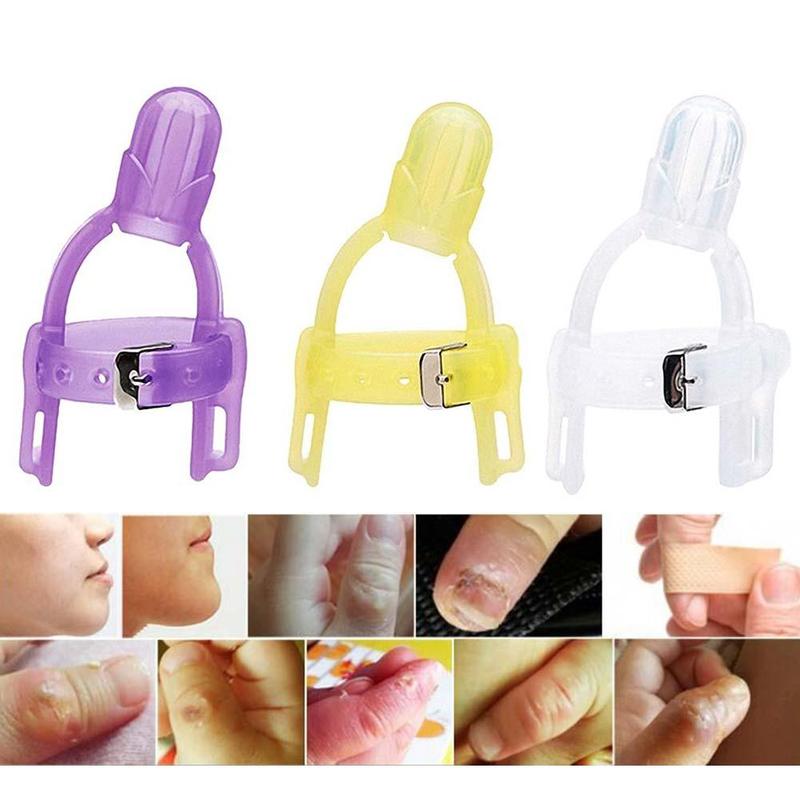 2 colori nuovo arrivo silicone non tossico senza reticolo bambino bambini bambino protezione dita fermare pollice succhiare cinturino da polso succhiare apparecchio