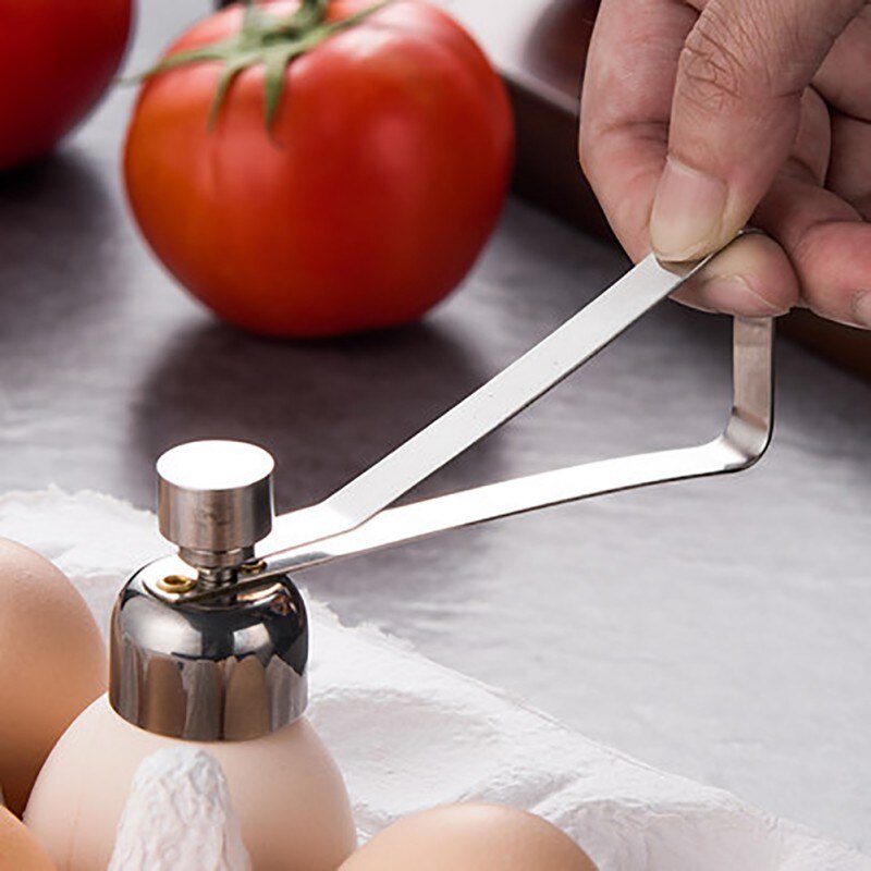 Stainless Steel Boiled Egg Scissors Topper Cutter Shell Opener Raw Egg Cracker Separator Kitchen Tools Eggs Cutter Knocker·