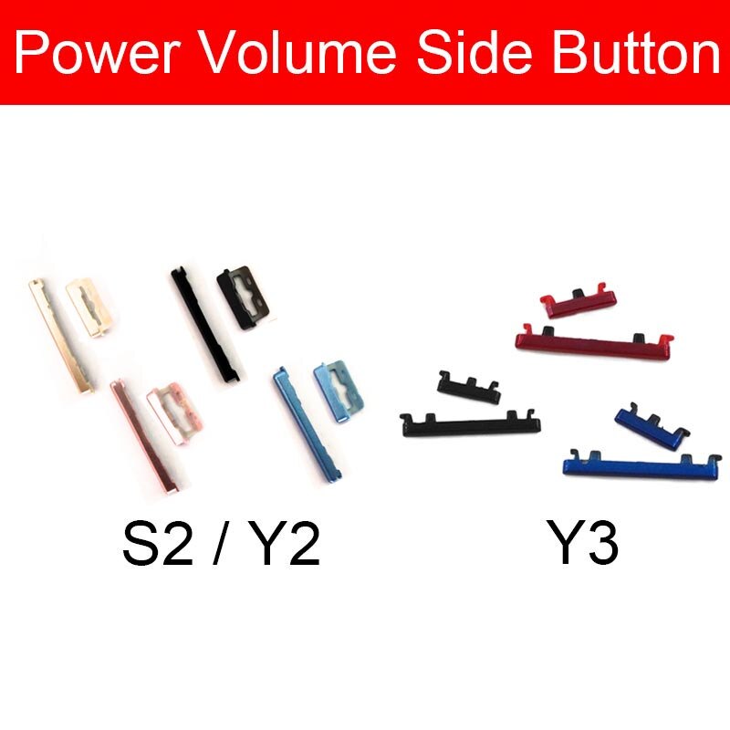 Power On/Off Side Button For Xiaomi Redmi Redmi S2 Y2 Y3 Volume Audio Control Side Key Button Repair Replacement Parts