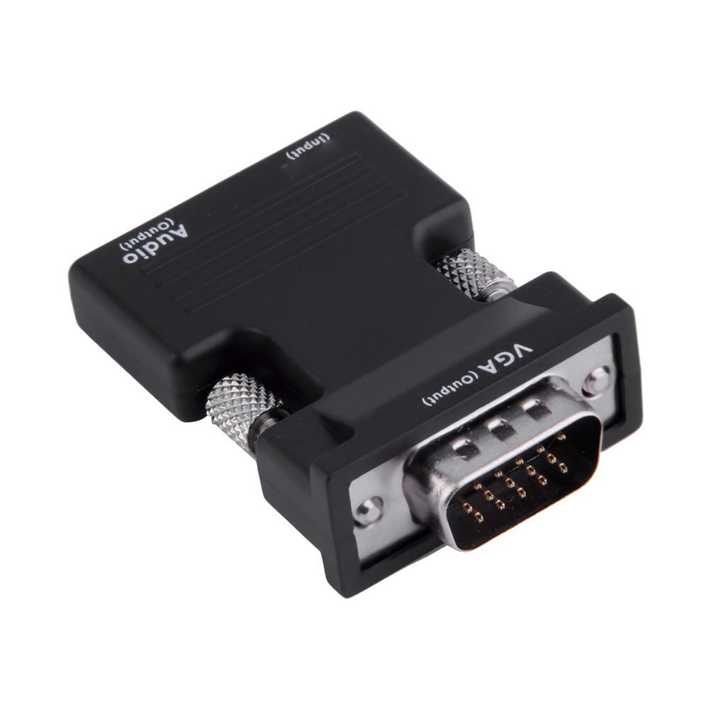HDMI-compatible Female to VGA Male Converter Adapter Support 1080P Signal Output
