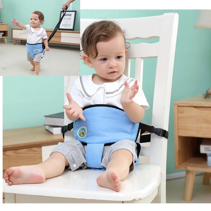 Vaskbar baby spisestue høj stol sikkerhed sikkerhedssele til fodring af børn anti-tabt snor link børn stol sideassistent band
