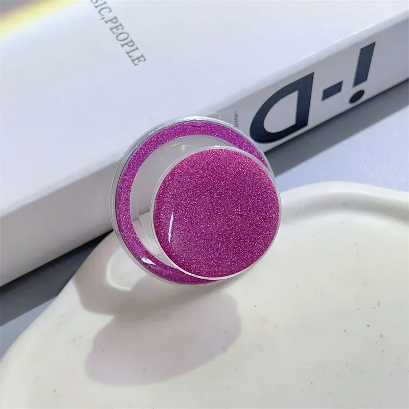 Glitter Magnetic Folding Mobile Phone Grip Holder Socket Pocket Support for Magsafe IPhone Macsafe Ring Finger Expanding Stand: pink