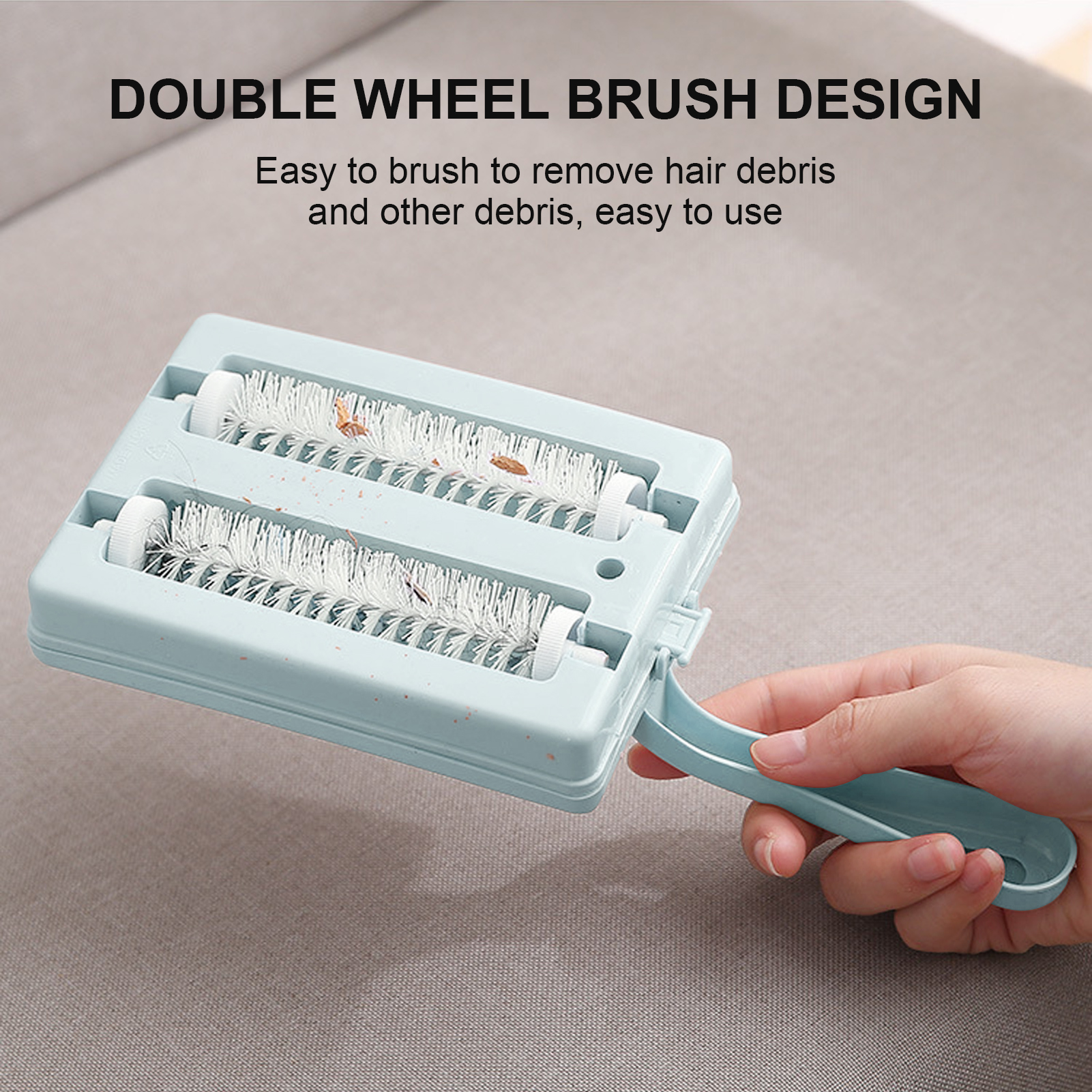 Balayeuse de tapis manuelle, balayeuse de Table de tapis, nettoyeur de miettes, outil manuel multifonctionnel de nettoyage de saleté pour sol et canapé