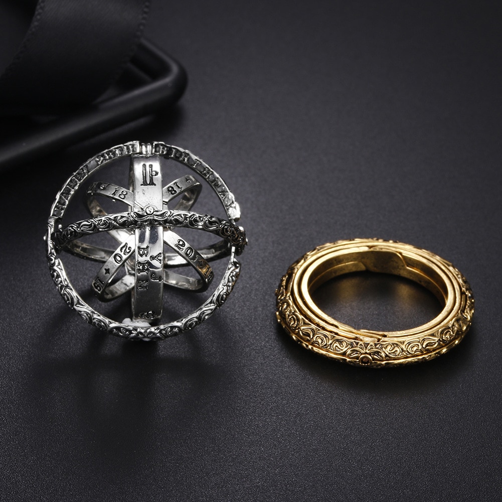 Zilver Astronomische Bal Etnische Vintage Ring Anniversary Vinger Ring Mannen Sieraden