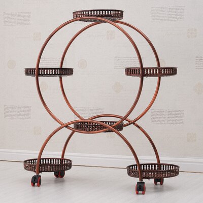 Présentoir pour plantes d'intérieur, étagère murale pour plantes, présentoir à fleurs, décoration, balcon extérieur: Marron