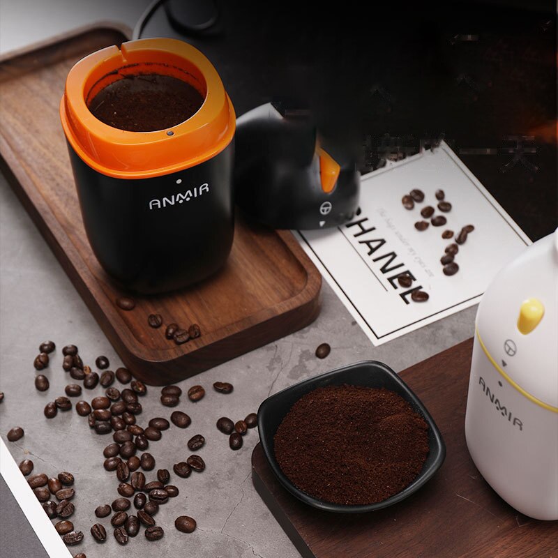 Molinillo de café eléctrico de cocina Mini molinillo de sal pimienta potente especias nueces semillas granos de café máquina de moler electrónica