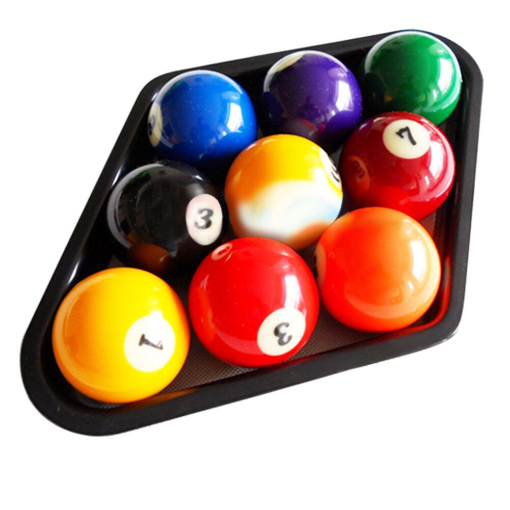 1 pc Durable wear-resistant Billiards Heavy Duty Black Ball Rack Plastic Snooker 9 Ball Pool Table Rack Accessories Equipment