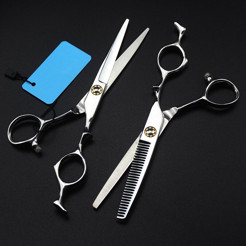 japan 6cr13 steel 6 '' Bearing hair scissors make up cutting barber haircut thinning shears hairdressing scissors