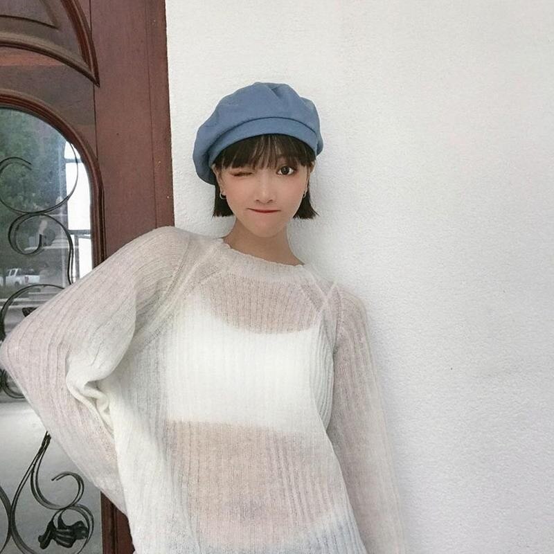 Beret Franse Kunstenaar Beanie Hat Vintage Katoen Warm Elegante Mode Wol Cap Winter Achthoekige Franse Baret Platte Voor Vrouwen Ar b3K9