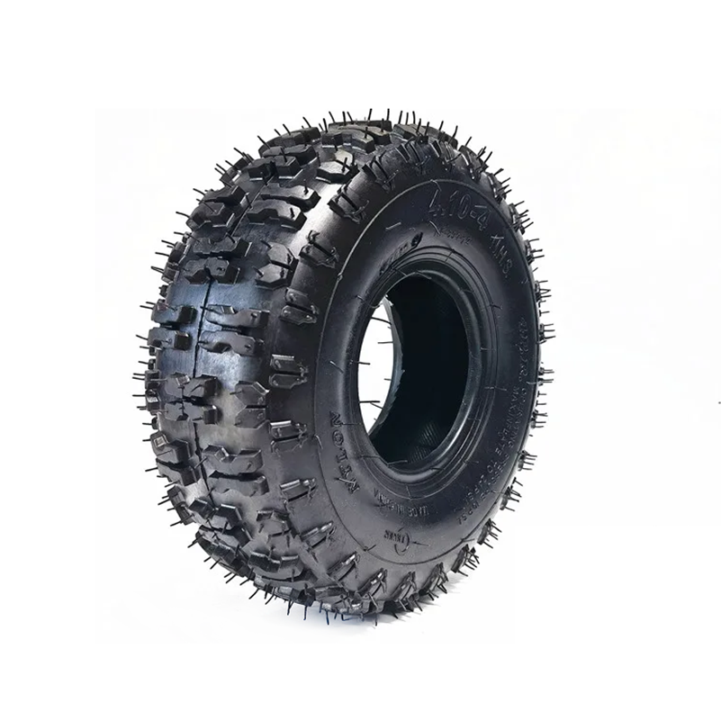 4.10-4 pneu extérieur pneumatique 4.10/3.50-4 chambre à air pour 49cc Mini Quad Dirt Bike Scooter ATV Buggy 4 pouces pneu: Black