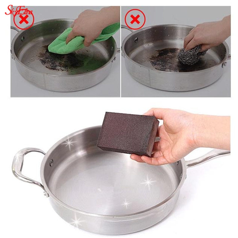 1 pcs/5 pcs Sponge Magic Gum Verwijderen Roest Reinigen Katoen Emery Spons Melamine Spons Keuken Ontkalken Tool 7ZCF416