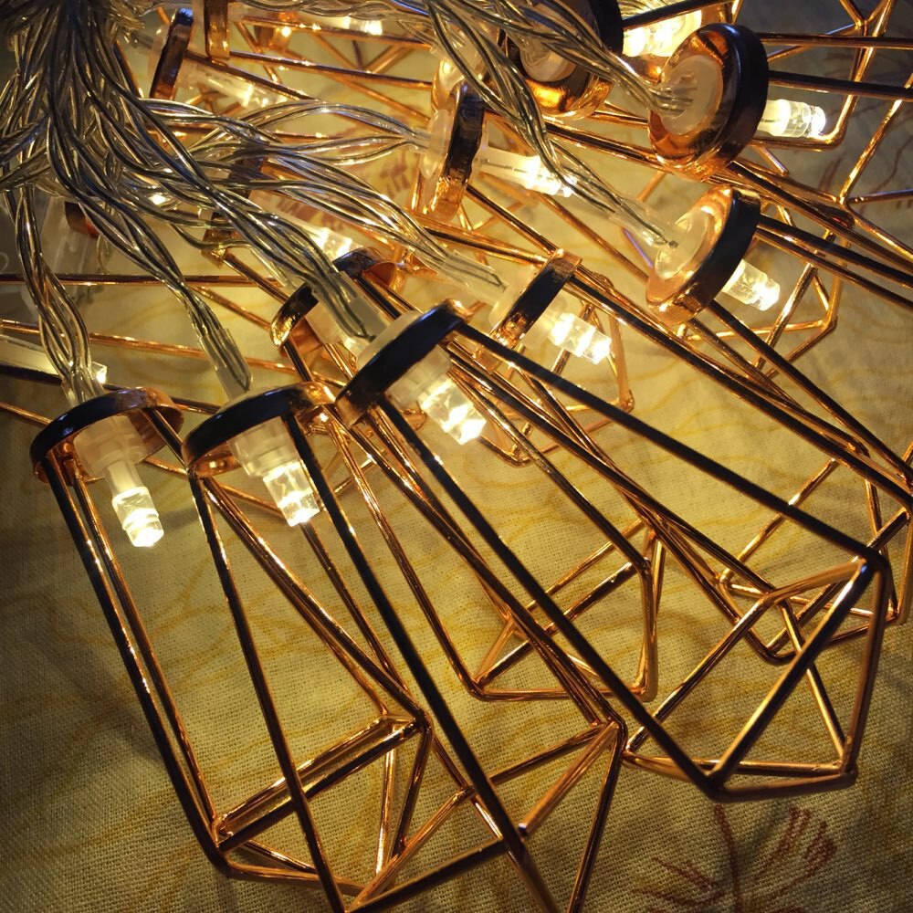 Neue Jahr Spielzeug Diamant tropfen rahmen LED Batterie Lichter 1,5 mt 10 stücke Schnur Lichter Gebühr Party Halloween Terrasse Weihnachten Dekor