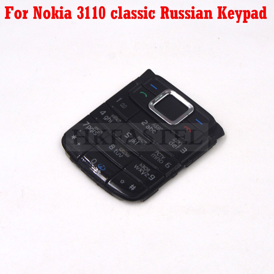 HKFASTEL Cover For Nokia 3110c 3110 Classic 3109c 3109 Mobile Phone Full Housing with Keypad Case Tool: 3110C Russian Key