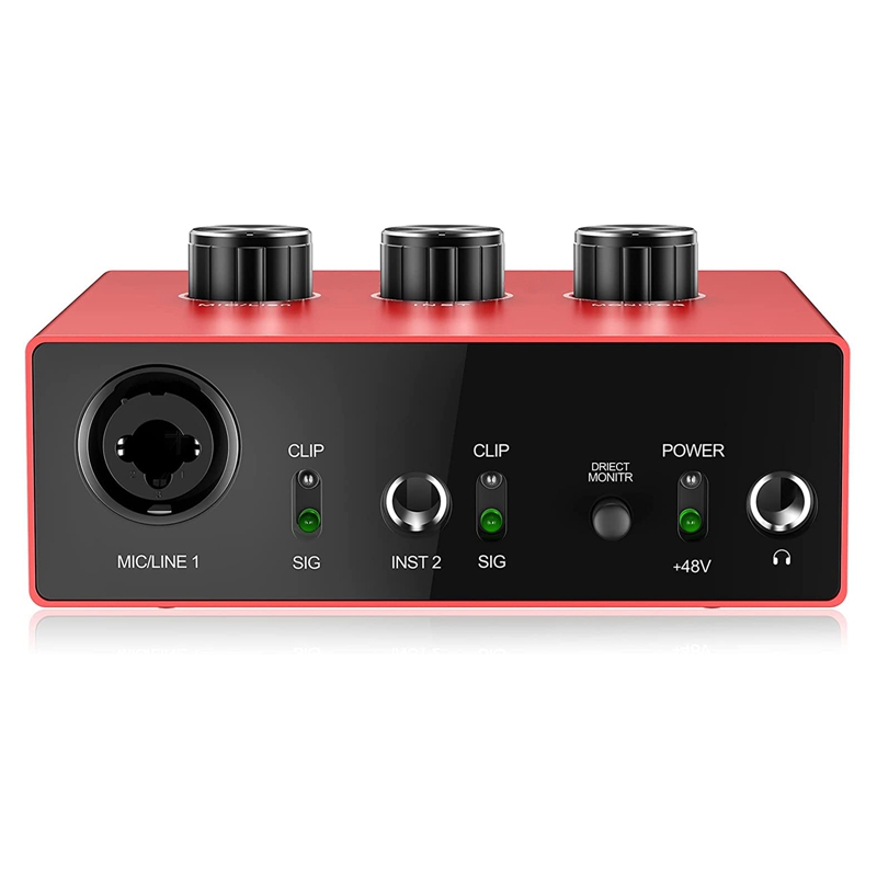 Usb Externe Geluidskaart Usb Audio Interface Ondersteuning Live K Lied Opname