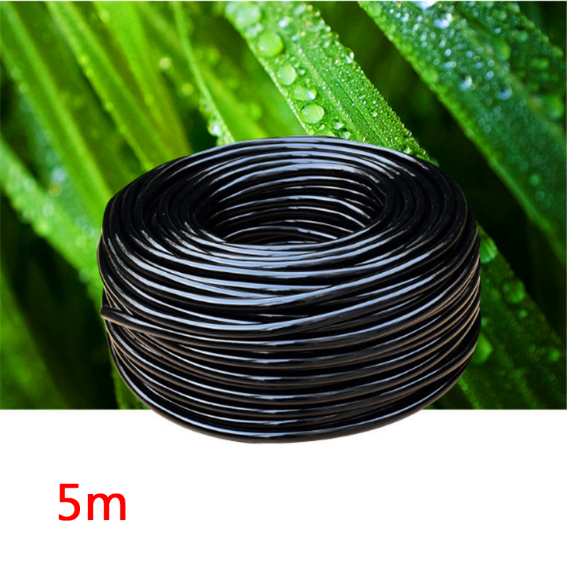 Urijk 5/10/15/20/25m puutarhan kasteluletku 4/7 mm pvc-tippuputki mikroputki kastelu kasvihuoneen kastelujärjestelmän lisävarusteet: 5m