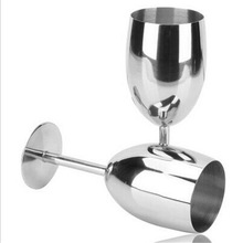 250ML Stainless Steel Goblet High-End Red Wine Glass Home Bar Drinking Glass Cup