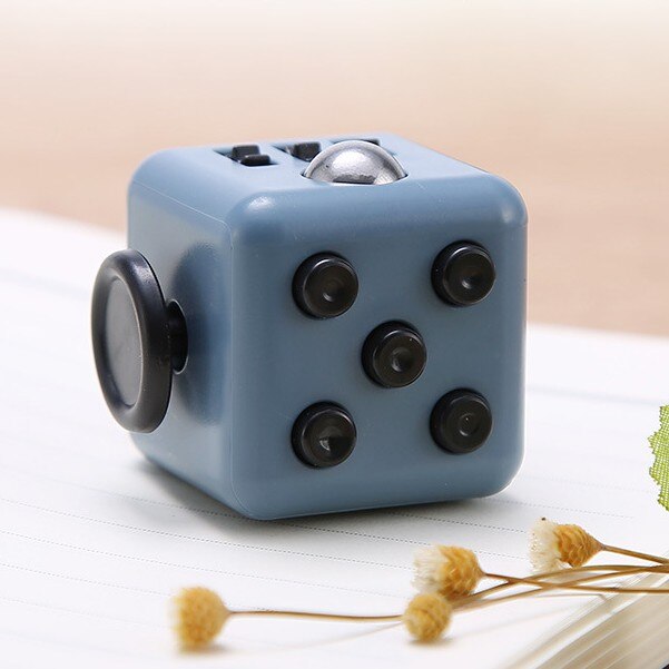 Finger Fidget Toy Anxiety Stress Relief Dice Sensory Toy For Adult / Kids Decompression Adhd Special Needs Autism Toy With Box: J