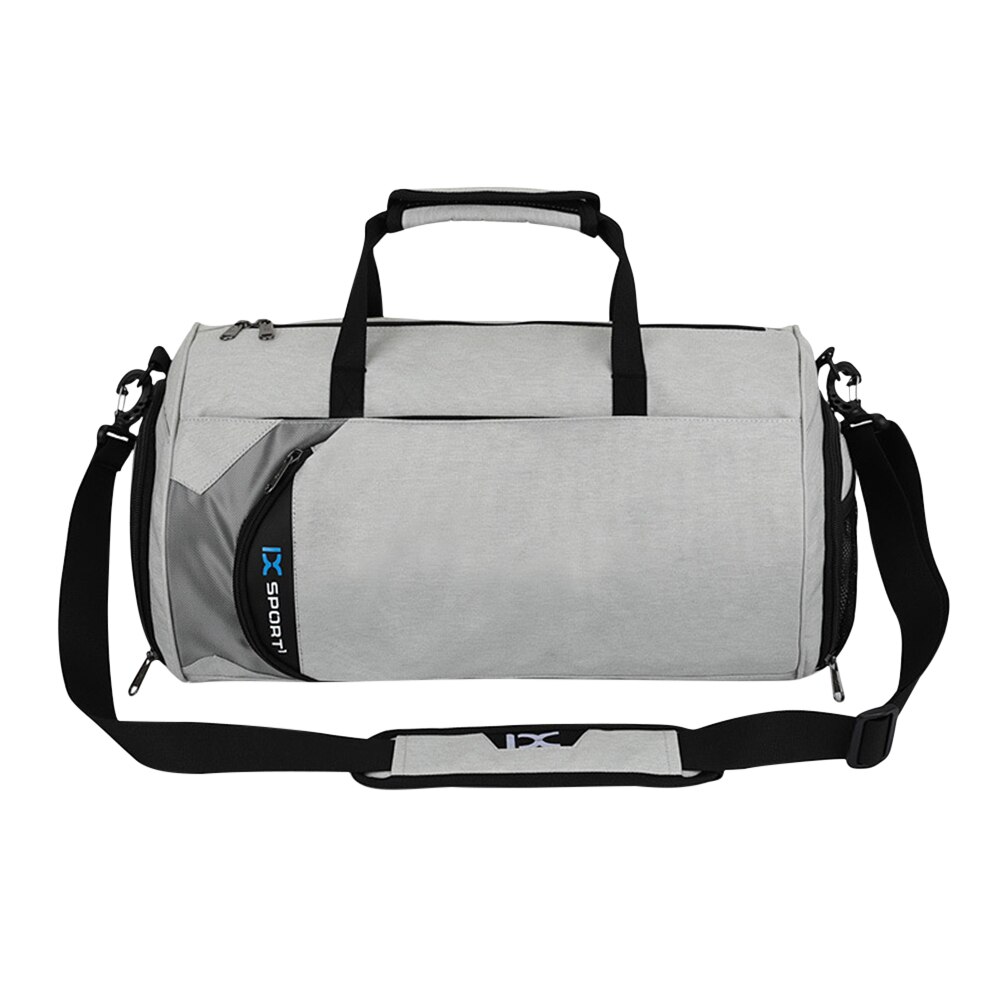 Multifunction Men Gym Sports Bag Waterproof Nylon Travel Bags Training Handbags Outdoor Sport Gym Dry Wet Totes: gray