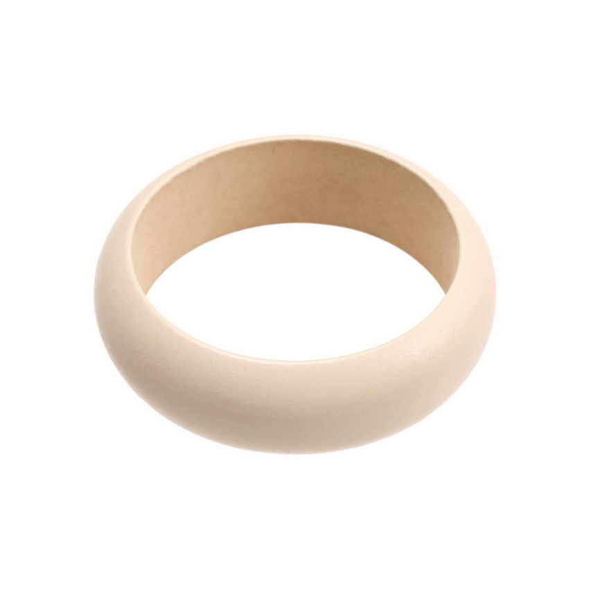 Vintage gesprenkelte, breite armreifen aus naturholz für damen, farbige holzmanschetten, weihnachtsarmbänder, armreifenschmuck: B031 begie