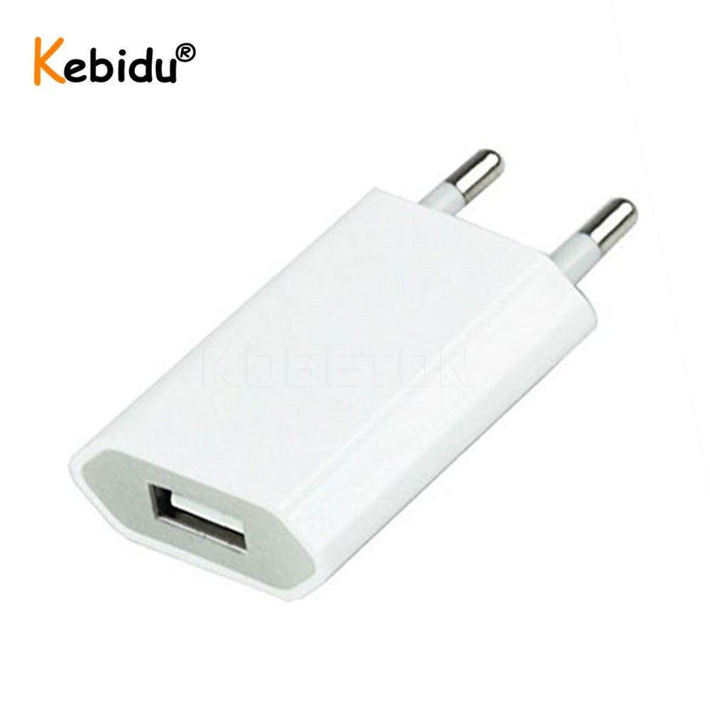 Kebidu 5v ac eu/oss plugg usb lader vegg usb hjem reise strømadapter til iphone 7 8 xr til ipad usb lader