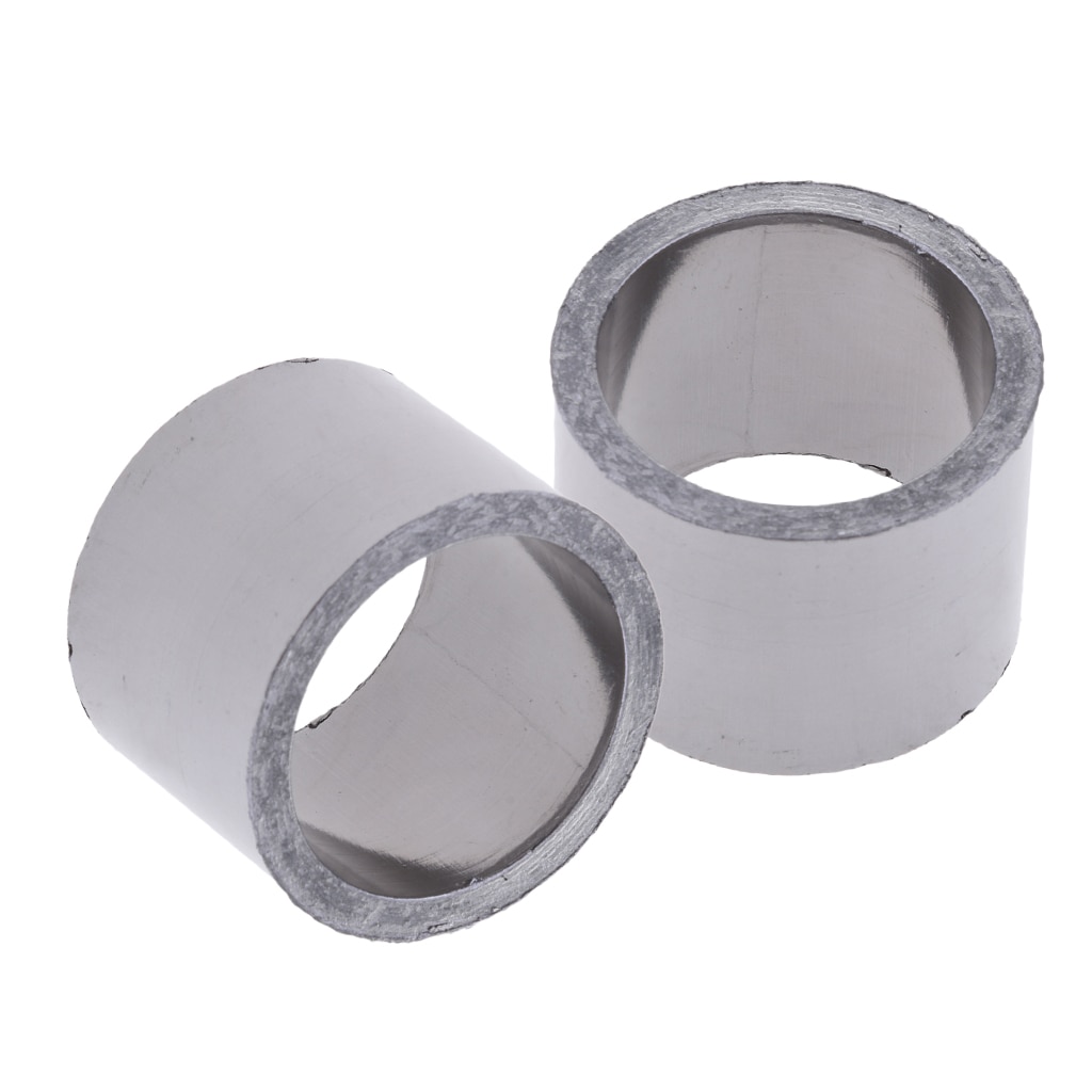 2pcs Universal Exhaust Pipe Gasket Replacement for Motorcycle ATV Scooter Dirt Bike Go Kart Moped - OD48mm ID38mm