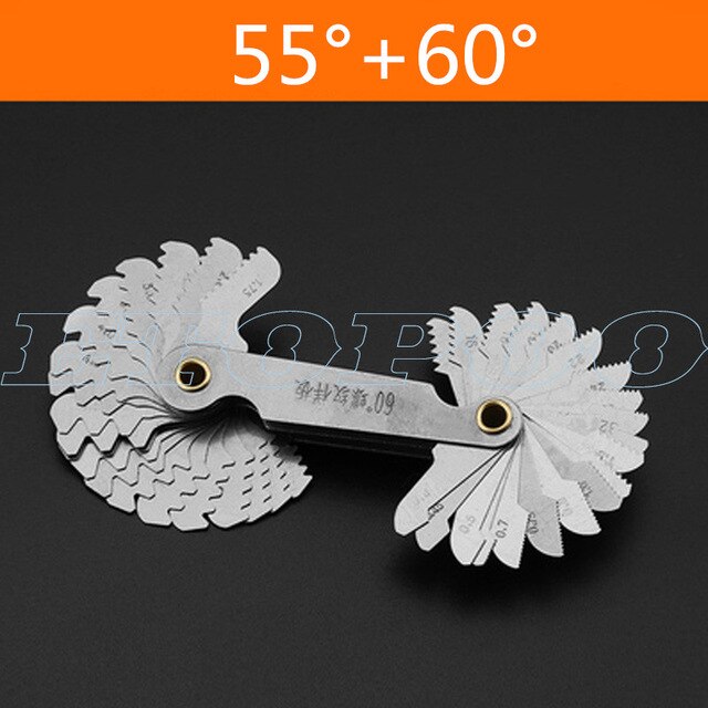 Radie mall r gauge  r1-6.5 7-14.5 15-25 26-80 radie gage plate filetmätare externa interna konkava konvexa mätverktyg: R55 lägg till 60