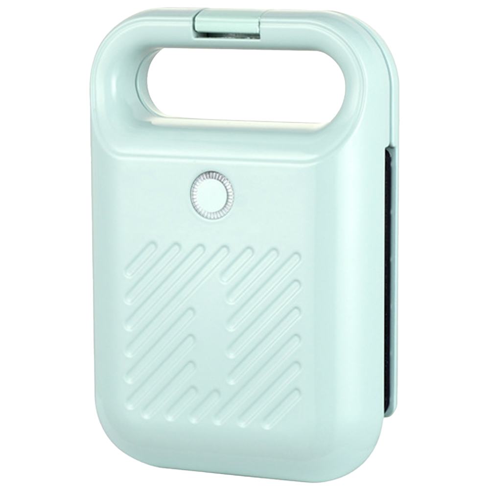 Elektrische Sandwich Maker Broodpers met Antiaanbaklaag Ei Omelet Pan Lichte Voedsel Making Machine voor Vlees Rundvlees Omelet: green